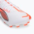 Кросівки футбольні чоловічі PUMA Ultra 5 Match FG/AG puma white/puma black/glowing red 7