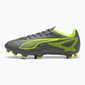 Кросівки футбольні PUMA Ultra 5 Play FG/AG matte aged silver/yellow alert/puma aged silver