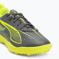 Кросівки футбольні дитячі PUMA Ultra 5 Play TT Jr matte aged silver/yellow alert/puma aged silver 7