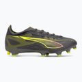Кросівки футбольні чоловічі PUMA Ultra 5 Match FG/AG matte aged silver/yellow alert/puma aged silver 2