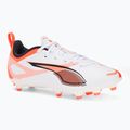 Кросівки футбольні дитячі PUMA Ultra 5 Play FG/AG Jr puma white/puma black/glowing red