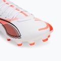 Кросівки футбольні чоловічі PUMA Ultra 5 Play+ FG/AG puma white/puma black/glowing red 7