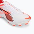Кросівки футбольні дитячі PUMA Ultra 5 Pro FG/AG Jr puma white/puma black/glowing red 7