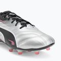 Кросівки футбольні чоловічі PUMA King Pro FG/AG puma silver/puma black/sun struck/puma white 7