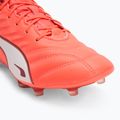 Кросівки футбольні чоловічі PUMA King Pro FG/AG glowing red/puma white/red fire 7