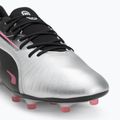 Кросівки футбольні чоловічі PUMA King Match FG/AG puma silver/puma black/sun struck/puma white 7
