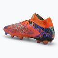 Кросівки футбольні чоловічі PUMA Future 8 Ultimate Creativity FG orange poppy/dark amethyst/electric peppermint/black 3