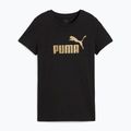 Футболка жіноча PUMA ESS Metallic No. 1 Logo Tee puma black/metallic gold