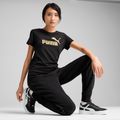Футболка жіноча PUMA ESS Metallic No. 1 Logo Tee puma black/metallic gold 3