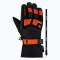 Рукавиці гірськолижні дитячі ZIENER Lukian-Z AS black/orange red 2