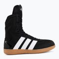 Кросівки боксерські чоловічі adidas Box Hog Wide black/white 2