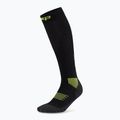 Шкарпетки компресійні жіночі CEP Run Tall 5.0 black/lime 2