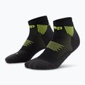 Шкарпетки компресійні жіночі CEP Run Low Cut 5.0 black/lime