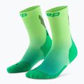 Шкарпетки компресійні жіночі CEP Run Edt. Gradient Mid Cut Compression 5.0 green/lime fade