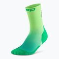 Шкарпетки компресійні жіночі CEP Run Edt. Gradient Mid Cut Compression 5.0 green/lime fade 2