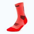 Шкарпетки компресійні чоловічі CEP Run Mid Cut 5.0 neon coral 2
