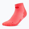 Шкарпетки компресійні чоловічі CEP Ultralight Low Cut 4.0 neon coral/red 2