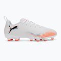 Кросівки футбольні дитячі PUMA Future 8 Play FG/AG Jr puma white/puma black/glowing red 2