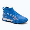 Кросівки футбольні дитячі PUMA Ultra 6 Match+ LL TT + Mid Jr ultra blue/puma white/glowing red