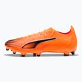 Кросівки футбольні чоловічі PUMA Ultra 6 Match FG/AG heat fire/puma black/glowing red