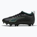 Кросівки футбольні дитячі PUMA Ultra 6 Match FG/AG Jr puma black/fizzy light/green terrain 8
