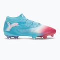 Кросівки футбольні чоловічі PUMA Future 8 Ultimate Re-Charge FG hero blue/puma white/sunset pink 2