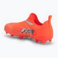 Кросівки футбольні дитячі PUMA Future 9 Match LL FG/AG Jr glowing red/puma white/puma black/puma silver 3