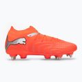 Кросівки футбольні чоловічі PUMA Future 9 Pro MxSG glowing red/puma white/puma black/puma silver 2