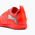 Кросівки футбольні дитячі PUMA Future 9 Play TT Jr glowing red/puma white/puma black/puma silver 8
