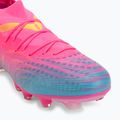 Кросівки футбольні PUMA Future 9 Match FG/AG poison pink/puma wht/sun stream/bright aqua/puma blk 7