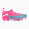 Кросівки футбольні дитячі PUMA Future 9 Match FG/AG Jr poison pink/puma wht/sun stream/bright aqua/puma blk 2