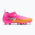 Кросівки футбольні дитячі PUMA Future 9 Match FG/AG Jr poison pink/puma wht/sun stream/bright aqua/puma blk 2