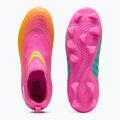 Кросівки футбольні дитячі PUMA Future 9 Match LL FG/AG Jr poison pink/puma wht/sun stream/bright aqua/puma blk 4