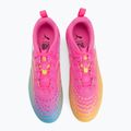 Кросівки футбольні дитячі PUMA Future 9 Play FG/AG Jr poison pink/puma wht/sun stream/bright aqua/puma blk 5