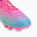 Кросівки футбольні дитячі PUMA Future 9 Play FG/AG Jr poison pink/puma wht/sun stream/bright aqua/puma blk 7