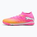 Кросівки футбольні PUMA Future 9 Match TT poison pink/puma wht/sun stream/bright aqua/puma blk