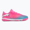Кросівки футбольні PUMA Future 9 Match Fusion TT poison pink/puma wht/sun stream/bright aqua/puma blk 2