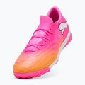 Кросівки футбольні PUMA Future 9 Match Fusion TT poison pink/puma wht/sun stream/bright aqua/puma blk