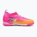 Кросівки футбольні дитячі PUMA Future 9 Match TT + Mid Jr poison pink/puma wht/sun stream/bright aqua/puma blk 2