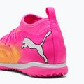 Кросівки футбольні дитячі PUMA Future 9 Match TT + Mid Jr poison pink/puma wht/sun stream/bright aqua/puma blk 4