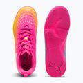 Кросівки футбольні дитячі PUMA Future 9 Play IT Jr poison pink/puma wht/sun stream/bright aqua/puma blk 3