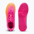 Кросівки футбольні дитячі PUMA Future 9 Play IT Jr poison pink/puma wht/sun stream/bright aqua/puma blk 6
