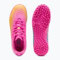 Кросівки футбольні дитячі PUMA Future 9 Play TT poison pink/puma wht/sun stream/bright aqua/puma blk 5