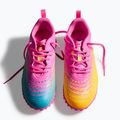 Кросівки футбольні дитячі PUMA Future 9 Play TT poison pink/puma wht/sun stream/bright aqua/puma blk 6