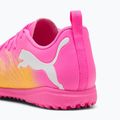 Кросівки футбольні дитячі PUMA Future 9 Play TT poison pink/puma wht/sun stream/bright aqua/puma blk 7