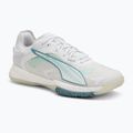 Кросівки гандбольні жіночі PUMA Accelerate Nitro SQD 4 Game On puma white/baltic sea blue/fresh water