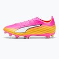 Кросівки футбольні PUMA Ultra 6 Match FG/AG poison pink/puma wht/sun stream/bright aqua/puma blk