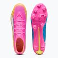 Кросівки футбольні PUMA Ultra 6 Match FG/AG poison pink/puma wht/sun stream/bright aqua/puma blk 5