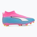 Кросівки футбольні дитячі PUMA Ultra 6 Match+ LL FG/AG Jr poison pink/puma wht/sun stream/bright aqua/puma blk 2