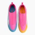 Кросівки футбольні дитячі PUMA Ultra 6 Match+ LL FG/AG Jr poison pink/puma wht/sun stream/bright aqua/puma blk 5